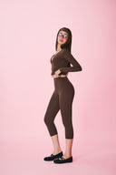Soft High-Waist Active Crop Leggings