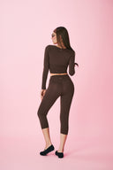Soft High-Waist Active Crop Leggings