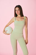Pick Up Wide Strap Top - Green