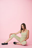 Pick Up Wide Strap Top - Green
